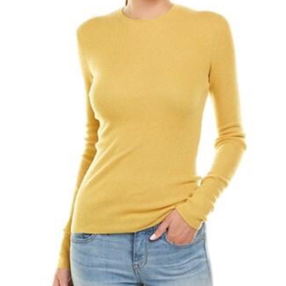 Vince Sweaters - VINCE cashmere sweater in yellow, size xs